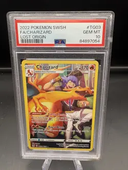 Charizard Lost Origin - Full Art - #TG03/TG30 Rare Pokemon TCG PSA 10 GEM MT - Image 1