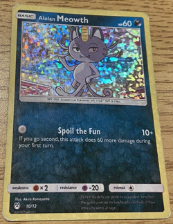 Pokemon TCG Mcdonalds 2019 Alolan Meowth 10/12 Holo Promo - Image 1