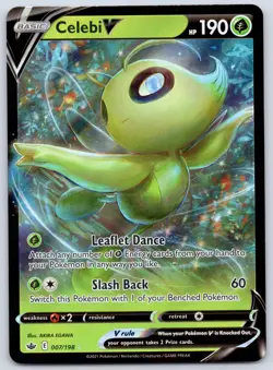 Celebi V 007/198 (LP) - SWSH06: Chilling Reign - Ultra Rare - Pokemon TCG - Image 1
