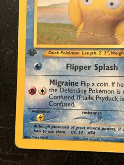 Psyduck 79/105 Pokemon TCG 1st Edition Neo Destiny DMG - Image 4