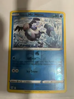 Galarian Mr. Mime - 035/189 S&S Darkness Ablaze Pokemon Reverse Holo Foil Rare - Image 1