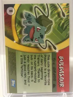 Pokemon 2004 Topps #11 Bulbasaur Advanced Challenge - Image 2