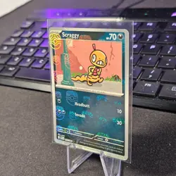 Scraggy 057/086 Master Ball Reverse Holo White Flare English Pokemon WHT EN - Image 2