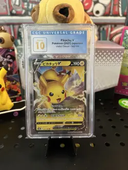 CGC Pristine 10 Pikachu V 045/189 VMAX Climax Japanese Pokemon TCG - Image 1
