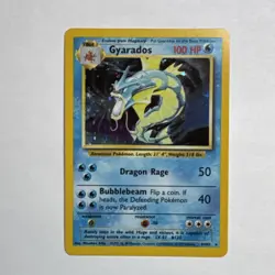Pokemon TCG Gyarados Holo Rare Card 006/102 Base Set 1999 Unlimited - Image 1
