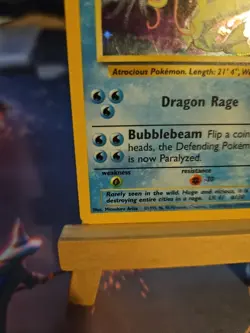Pokemon Gyarados Holo Rare TCG Card 006/102 Base Set MP - Image 5