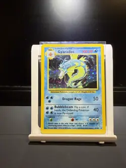 Pokemon Gyarados TCG Unlimited Holo Rare Card 006/102 Base Set - Image 1