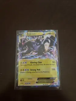 Pokemon TCG Card Basic Zekrom EX 52/113 Holo Legendary Treasures - Image 1