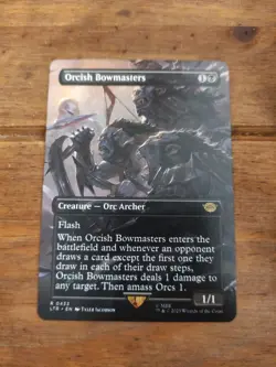 Orcish Bowmasters Borderless Rare Lord of the Rings LTR 433 NM MTG - Image 1