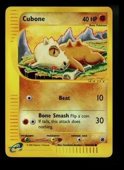 #2 Cubone 103/165 Expedition 2002 Reverse Holo e-Series Pokemon Card TCG - Image 1