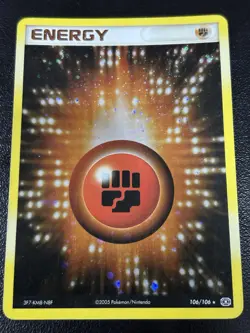 Fighting Energy - Holo - 106/106 - EX Emerald - Pokemon Card LP - Image 1