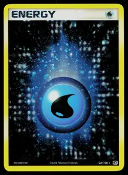 Pokemon Card - Water Energy Emerald 103/106 Holo Rare - Image 1