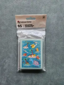 Pokemon Sunny Sea Card Sleeves (65 sleeves) - BRAND NEW - SHIPS FAST - Image 1