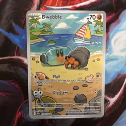 🔥Pokemon TCG Dwebble 129/086 SV: Black Bolt Illustration Rare Holo Card NM+🔥 - Image 1