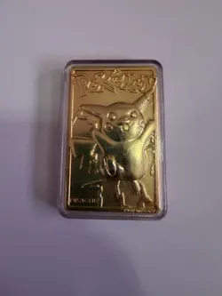 1999 Pokemon Pikachu 23K Gold Plated Trading Card Burger King Limited Edition - Image 1