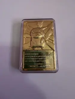 1999 Pokemon Pikachu 23K Gold Plated Trading Card Burger King Limited Edition - Image 2