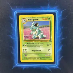 ⭐ Nidoqueen 23/64 ⭐ Original Non Holo Rare Jungle Set Pokemon Card WOTC 1999 - Image 2