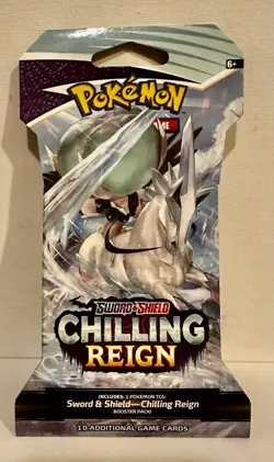 TCG Pokemon Card - Chilling Reign - Sword & Shield - Sleeved Booster Pack - Image 1