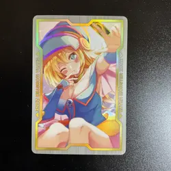 Dark Magician Girl YuGiOh Waifu Doujin Anime Textured Foil Card - Image 1