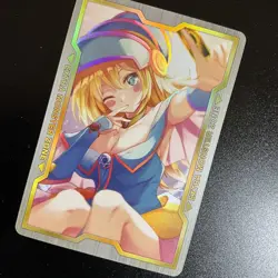 Dark Magician Girl YuGiOh Waifu Doujin Anime Textured Foil Card - Image 2
