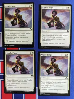 X4 Play Set MTG Angelic Purge Shadows Over Innistrad 003/297 Common NM 4x - Image 3