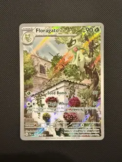 🤩 Floragato Paldea Evolved 197/193 Illustration Rare Pokemon TCG Card NM/M Holo - Image 1