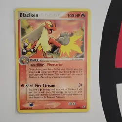 Pokemon TCG Blaziken 3/109 EX Ruby & Sapphire Rare 2004 - Image 1