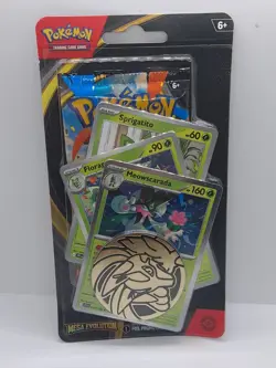 Pokemon TCG Mega Evolution Premium Checklane Blister - Meowscarada - Image 1