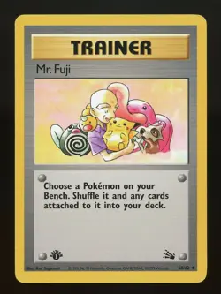 Pokemon Fossil MR. FUJI 58/62 1st Edition Uncommon - Image 1