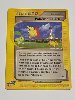 Pokemon TCG Pokemon Park #131/147 Trainer Regular Uncommon CCG Aquapolis NM - Image 1