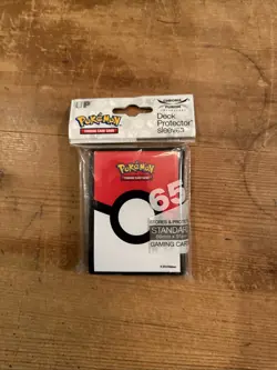 Pokemon Pokeball 65 Deck Protector Sleeves Sealed New Free Ship 2016 - Image 1