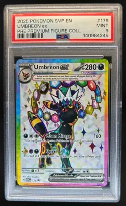 2023-25 Pokemon SV Black Star Promos SVP EN Umbreon ex #176 PSA 9 - Image 1