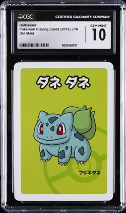 2019 POKEMON OLD MAID - JPN BULBASAUR CGC 10 GEM MINT - Image 1