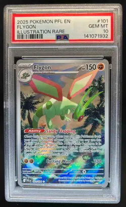 2025 Pokemon Phantasmal Flames Flygon Illustration Rare #101/094 PSA 10 - Image 1