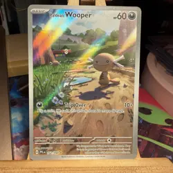 Paldean Wooper 102/094 Phantasmal Flames Illustration Rare Pokemon TCG MINT - Image 1