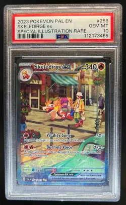 2023 Pokemon SV Paldea Evolved Skeledirge ex #258/193 PSA 10 - Image 1