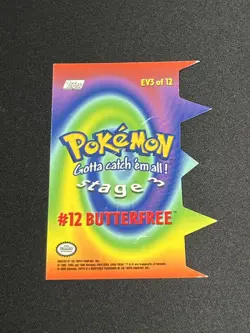 Pokemon TOPPS Series 2 DIE CUT Butterfree EV3 of 12 - Image 2
