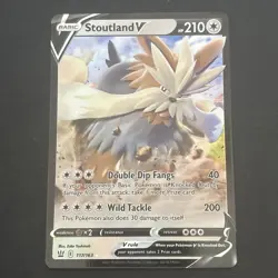 Stoutland V 117/163 Swsh05: Battle Styles Holo Pokemon TCG NM 2021 - Image 1