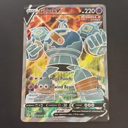Golurk V Full Art 181/203 Ultra Rare SWSH: Evolving Skies Pokemon TCG NM 2021 - Image 1