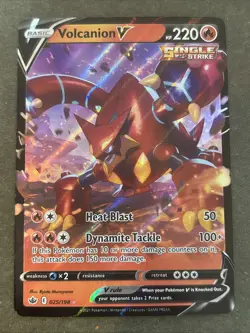 Volcanion V 025/198 Swsh06: Chilling Reign Holo Pokemon TCG NM - Image 1