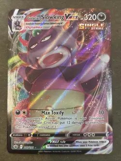 Galarian Slowking VMAX 100/198 - Swsh06: Chilling Reign Holo Pokemon TCG NM - Image 1