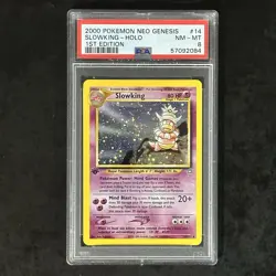 2000 Pokemon Neo Genesis Slowking Holo PSA 8 NM-Mint 1st Edition #14/111 Rare - Image 1