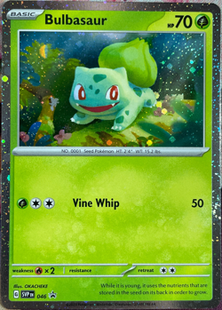 Bulbasaur Cosmos Holo Black Star Promo - SVP046 - Scarlet & Violet Pokemon 2023 - Image 1