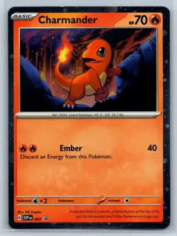 Charmander COSMOS (HD) Scarlet Violet 151 Black Star Promo SVP 047 Pokemon Card - Image 1