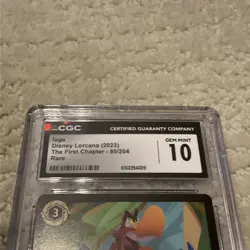 2023 DISNEY LORCANA EN 1-THE FIRST CHAPTER #80 IAGO -LOUD MOUTHED PARROT CGC 10 - Image 2