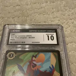 2023 DISNEY LORCANA EN 1-THE FIRST CHAPTER #80 IAGO -LOUD MOUTHED PARROT CGC 10 - Image 5