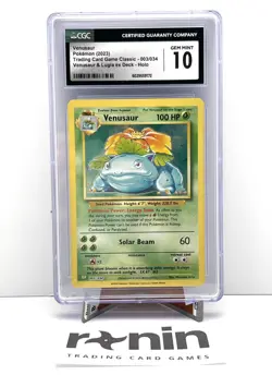 CGC 10 Venusaur 003/034 CLV Trading Card Game Classic Deck Pokemon Gem Mint - Image 1