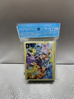 Pokemon Center Yellow Eevee Eeveelution Dash Card Sleeves - Image 1