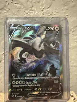 Pokemon TCG Lugia V 186/195 Silver Tempest Rare Sword & Shield Alt Art Holo Card - Image 1