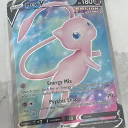Mew V Full Art Ultra Rare 250/264 Holo Pokemon TCG Fusion Strike English Card - Image 2
